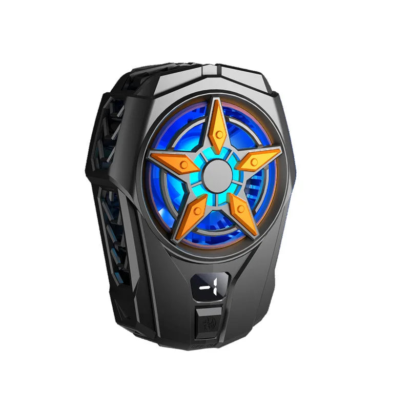 SL09 Phone Semiconductor Cooling Fan Radiator Portable 2 Gear Adjustable Digital Display Game Cooler for IOS Android Heat Sink
