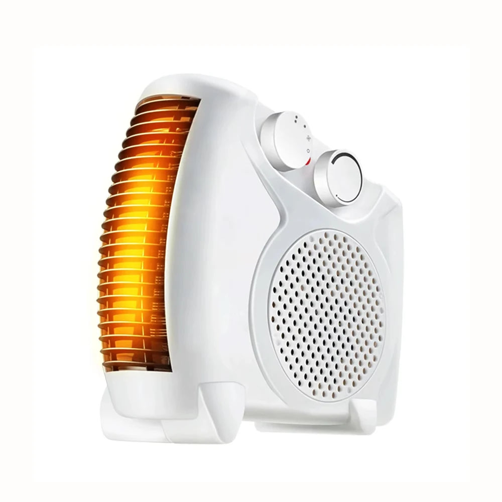 220V Winter Warmer Household Desktop Electric Heater Fan 3 Gear Adjustable Warm Air Blower Ripple Heating Machine Bedroom Office