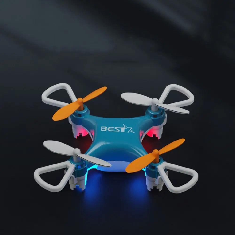ABS Mini Remote Control Aircraft Flying with Light Rotation Remote Control Drone Rechargeable Durable