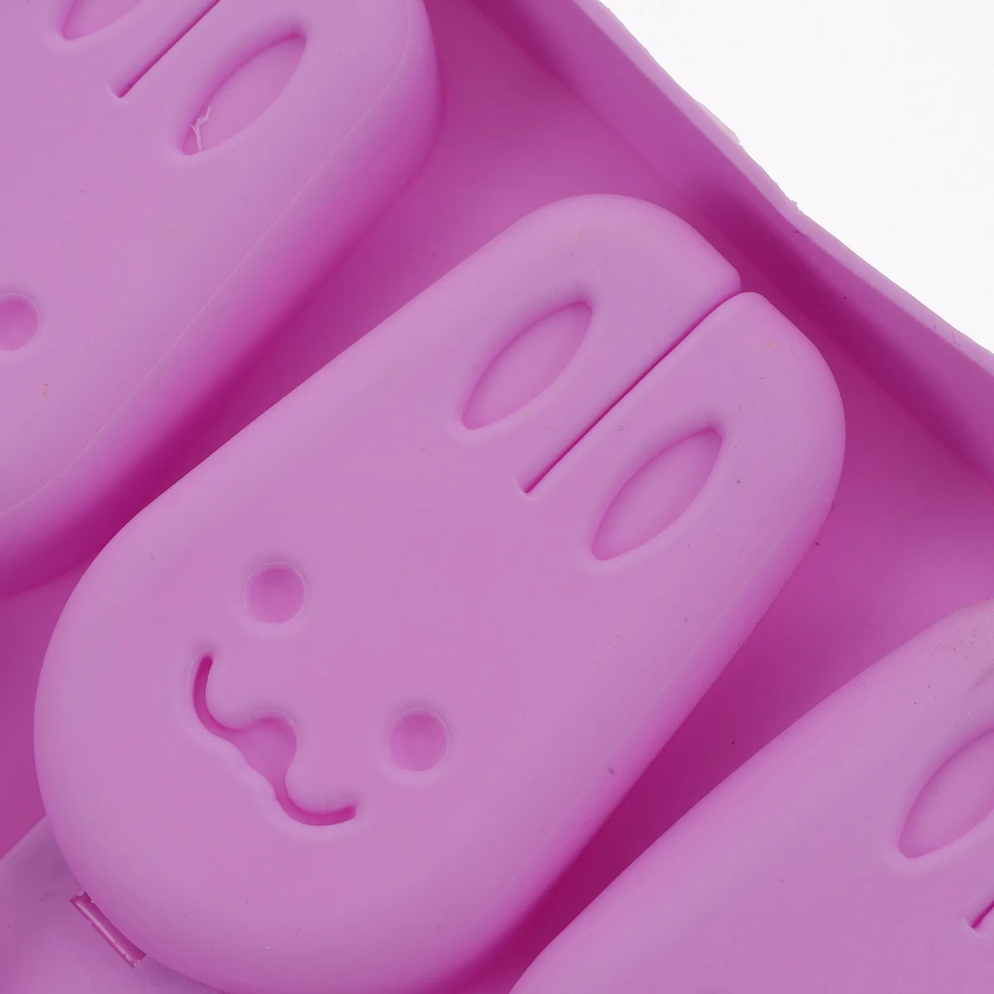 1Set Silicone Ice Cream Mold Rabbit Shape Creative Cream Maker Multi Use Silicone Mold for Ice Pop