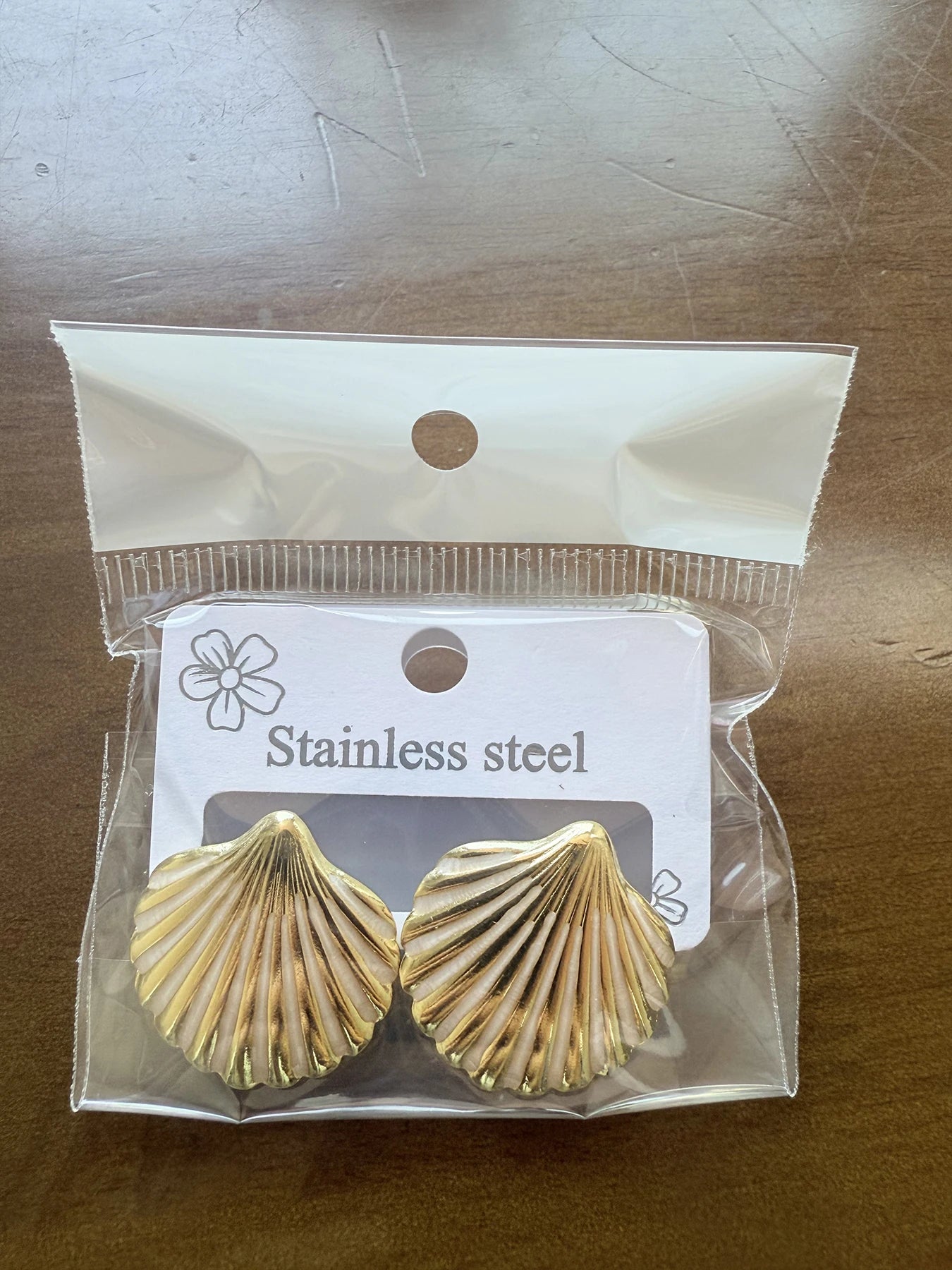 Creative Arc Fan-Shaped Stud Earrings, Stainless Steel Simple Unique Luxurious Drip Design, Casual Style, All Seasons