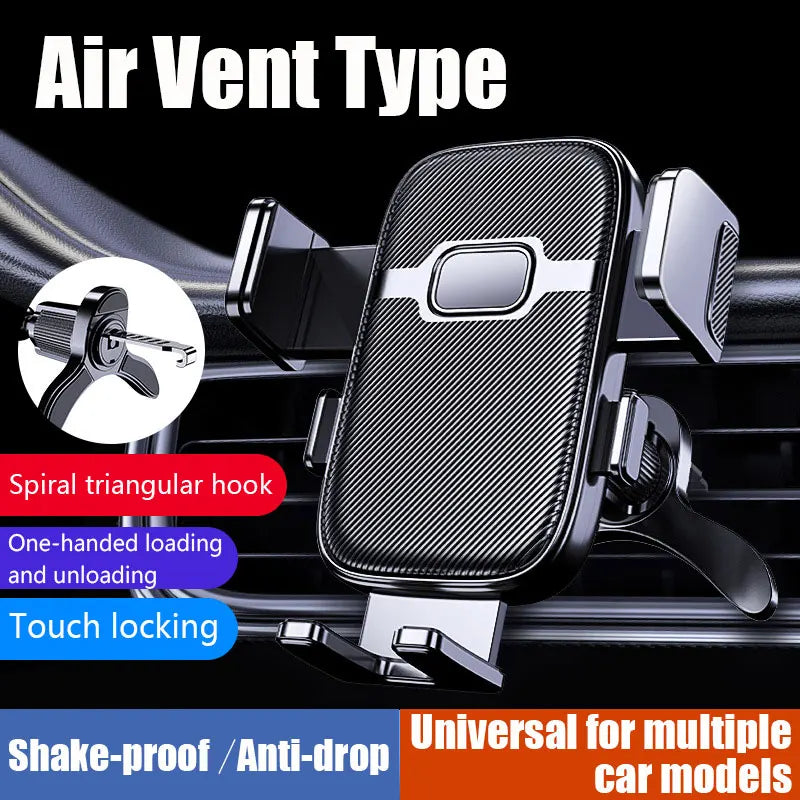 Car Phone Holder Gravity Stand for iPhone Xiaomi Samsung Car Mobile Support for Dashboard Windshield Air Vent Phone Mount