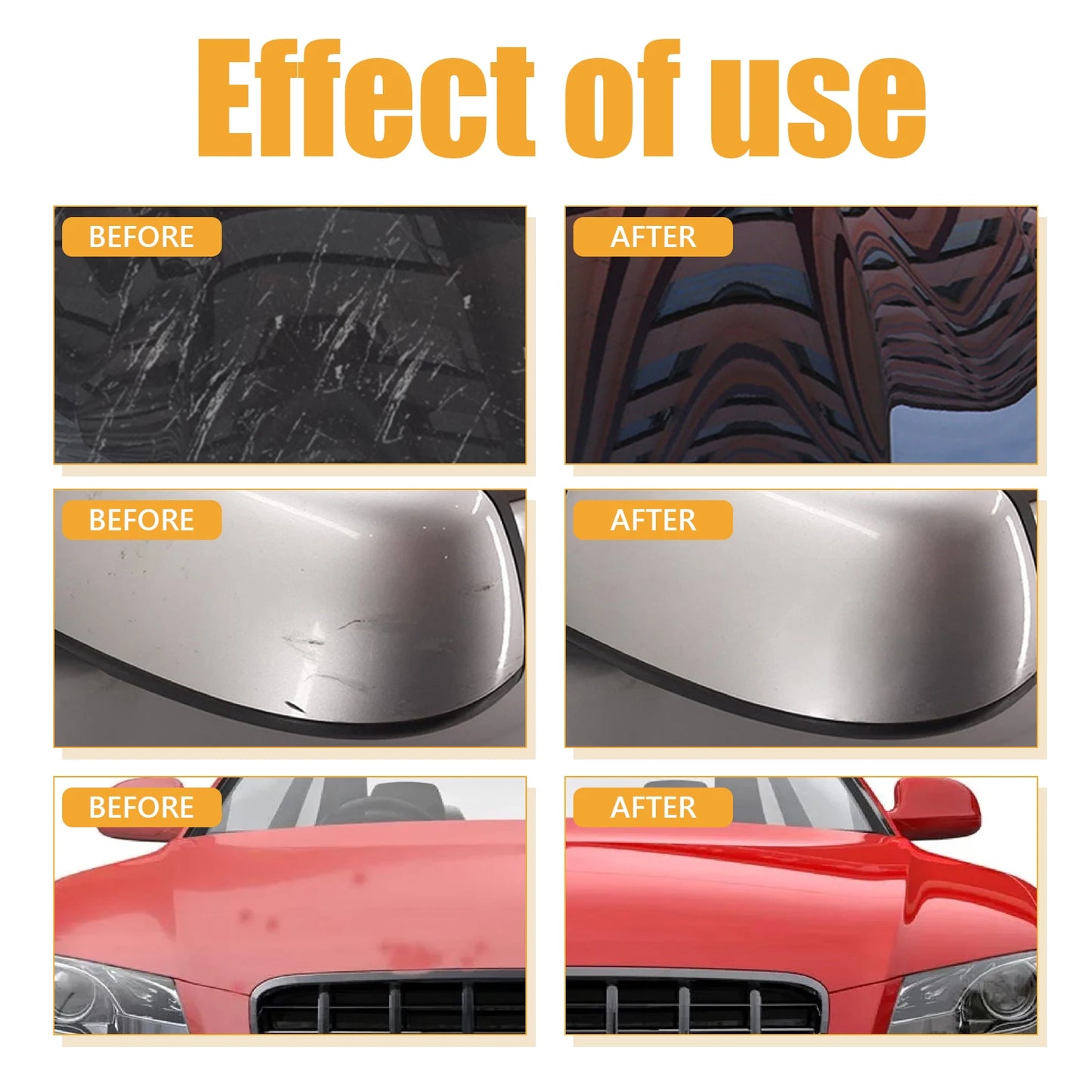 Car Scratch Repair Paste Cleans Surface Oxide Layers & Stains Repairs Paint Scratches Improves Automotive Gloss Restores Light