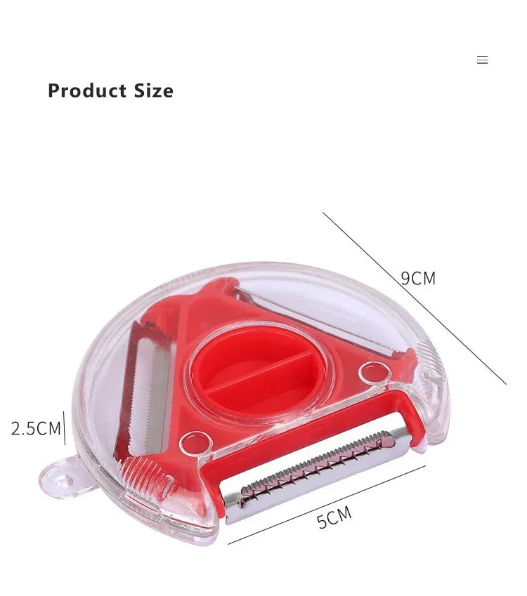 3 In 1 Multifunctional Peeler Vegetable Fruits Peeler Shredded Peeling Artifact Household Kitchen Tool Accessories