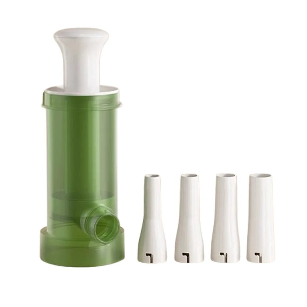 ठूलो क्षमताको म्यानुअल ससेज मेकर हेभी ड्युटी फूड-ग्रेड मासु स्टफर किट ४ वटा स्टफिङ ट्यूबहरू सहित ठाडो ससेज फिलिंग उपकरण