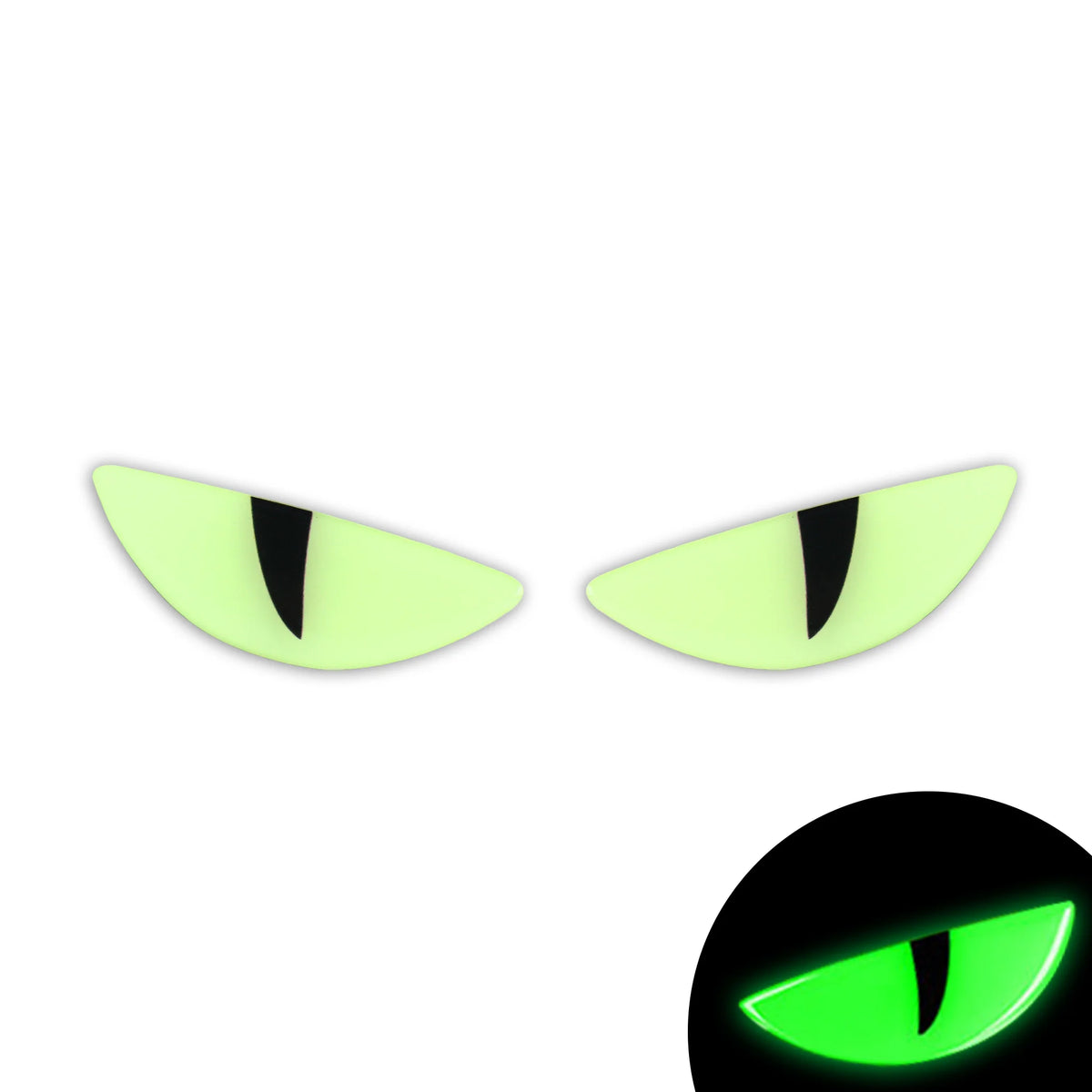 1PCS Luminous Eyes Motorcycle 3D Reflective Stickers Demon Cat Eyes Sticker for Auto Motorcycle Night Light Decoration Decals