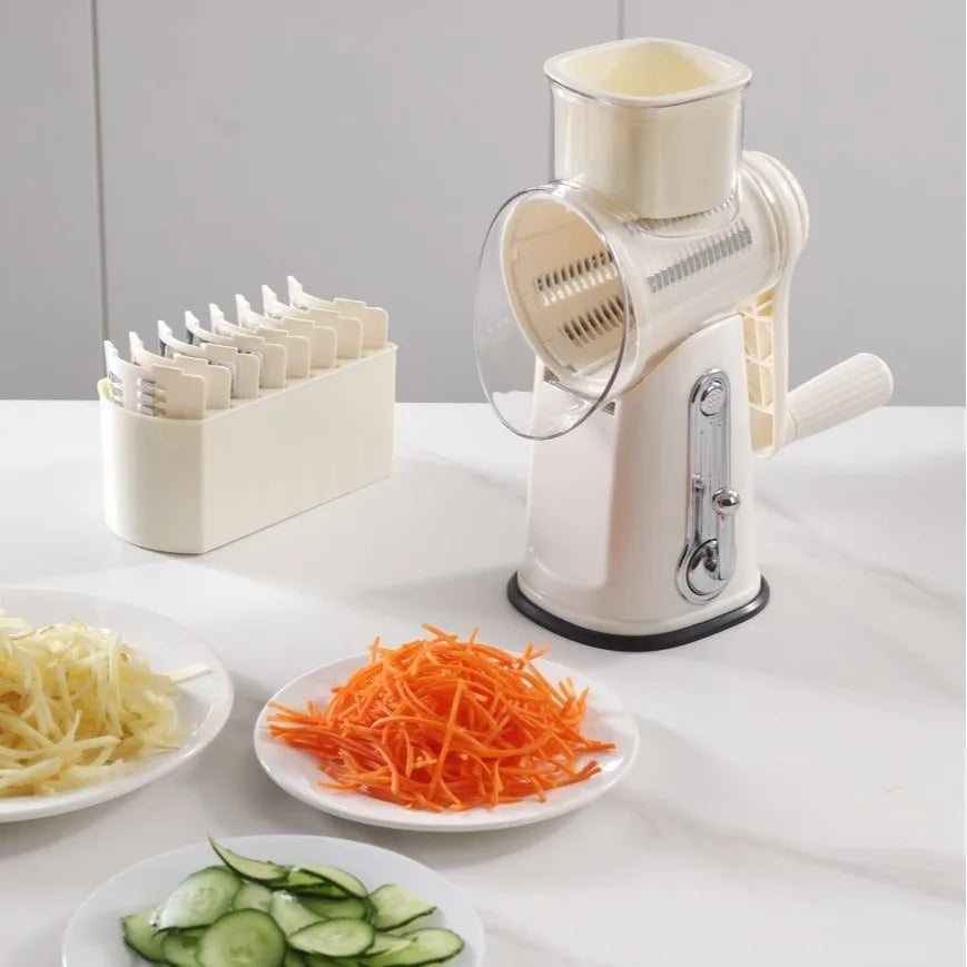 Popular multi-functional shredding and slicing, shredding and cutting machine, potato and radish hand-crank roller, vegetable cu
