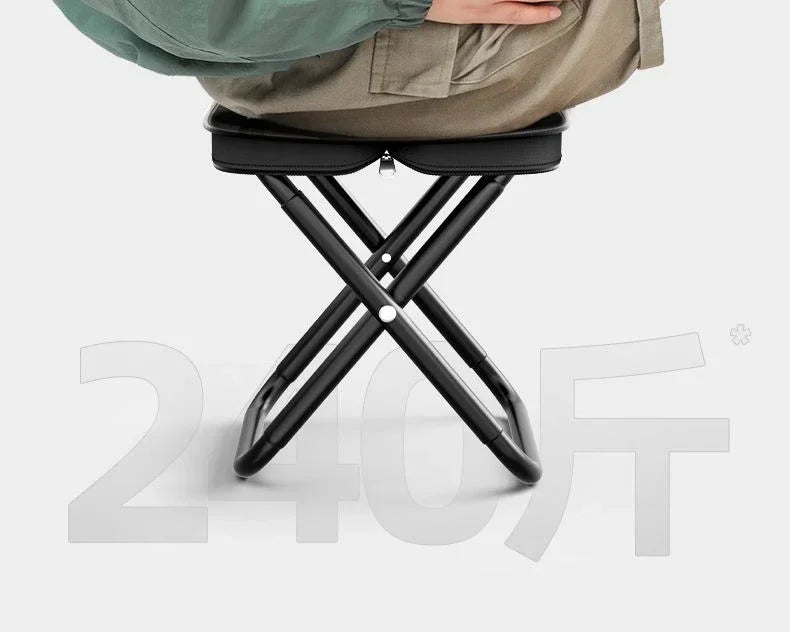Portable multifunctional outdoor picnic camping folding chair, ultra light fishing stool, travel stool, fishing accessories