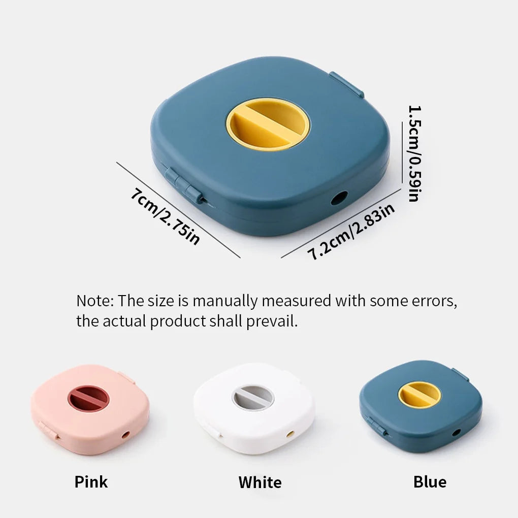 Portable Round USB Cable Winder Small Cable Organizer Rotating Data Cable Organizer Mobile Phone Mobile Charging Cable Winder