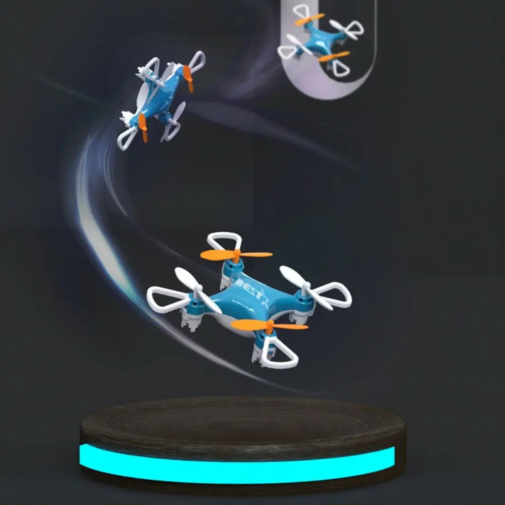 ABS Mini Remote Control Aircraft Flying with Light Rotation Remote Control Drone Rechargeable Durable