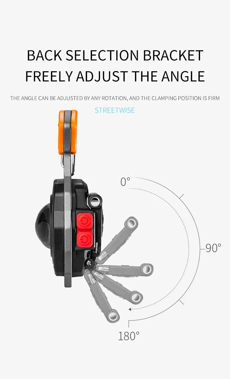 Outdoor Usb Rechargeable Flashlight Lighter COB Emergency Light Strong Light Flameless Windproof Lighters Men Camping Keychain