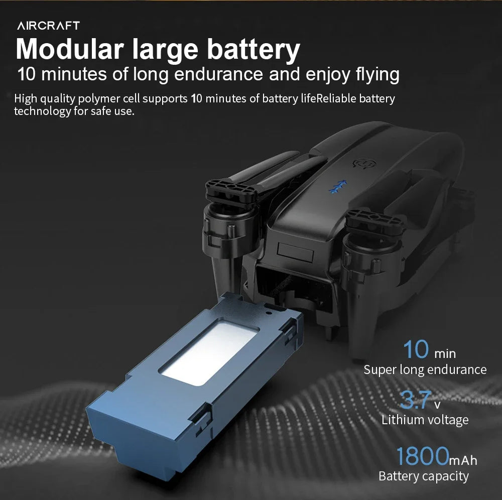 Dual Camera  E99Pro HD Drone with WiFi FPV Obstacle Avoidance Quadcopter Aerial Photography Professional