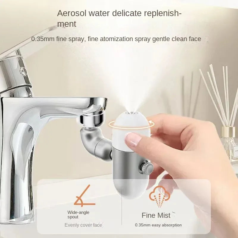 Universal swivel faucet extender Multi-function anti-splash adapter Face wash foaming filter basin water nozzle