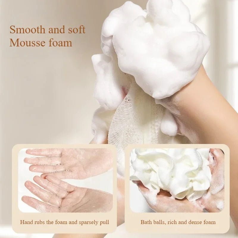 Bath Sponge 2 In 1 Body Sponge With Soap Pouch Multifunctional Bathroom Accessories For Skin Care Daily Use Travel Spa