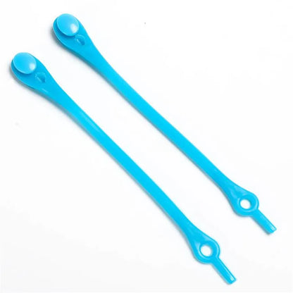 12pcs Silicone Shoelaces Round Elastic Shoe Laces Safety No Tie Shoelace For Men Women Children All Sneakers Fit Strap Shoe Laces