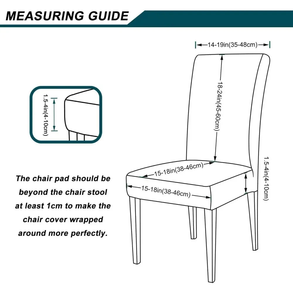 Scalable chair cover, elastic strap elastic fabric dining chair cover, suede large restaurant hotel party banquet chair cover