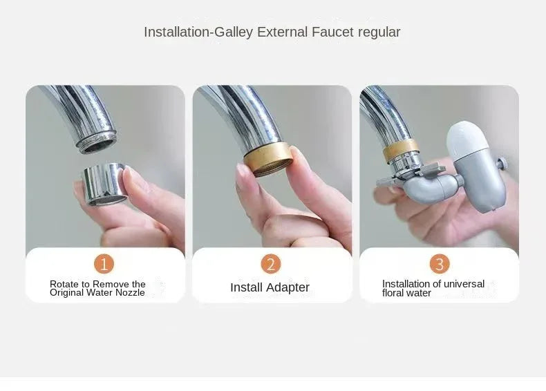 Universal swivel faucet extender Multi-function anti-splash adapter Face wash foaming filter basin water nozzle