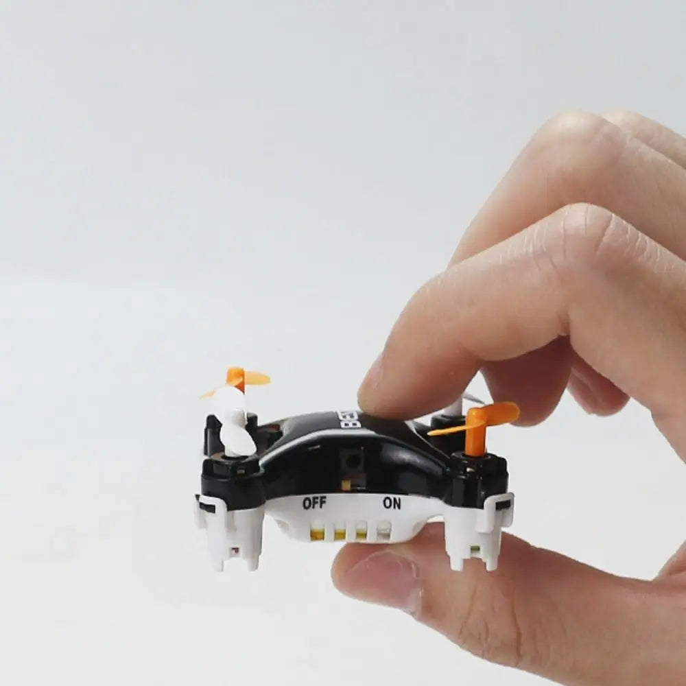 ABS Mini Remote Control Aircraft Flying with Light Rotation Remote Control Drone Rechargeable Durable