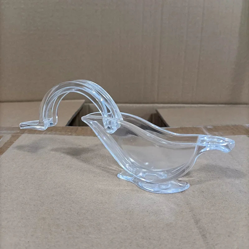 म्यानुअल लेमन स्क्विजर, एक्रिलिक म्यानुअल लेमन स्लाइस स्क्विजर, बर्ड लेमन स्क्विजर पोर्टेबल पारदर्शी फल जुसर