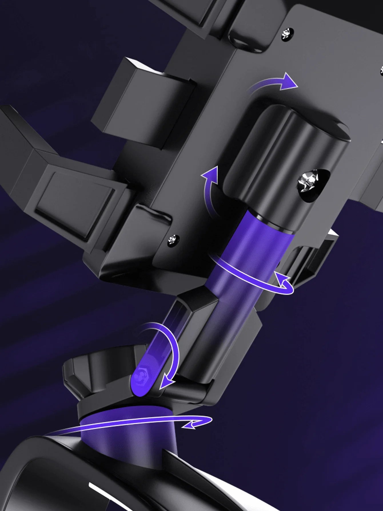 Universal 360° Rotating Dashboard Phone Holder - Hidden Parking Tag Slot, HUD Navigation-Optimized