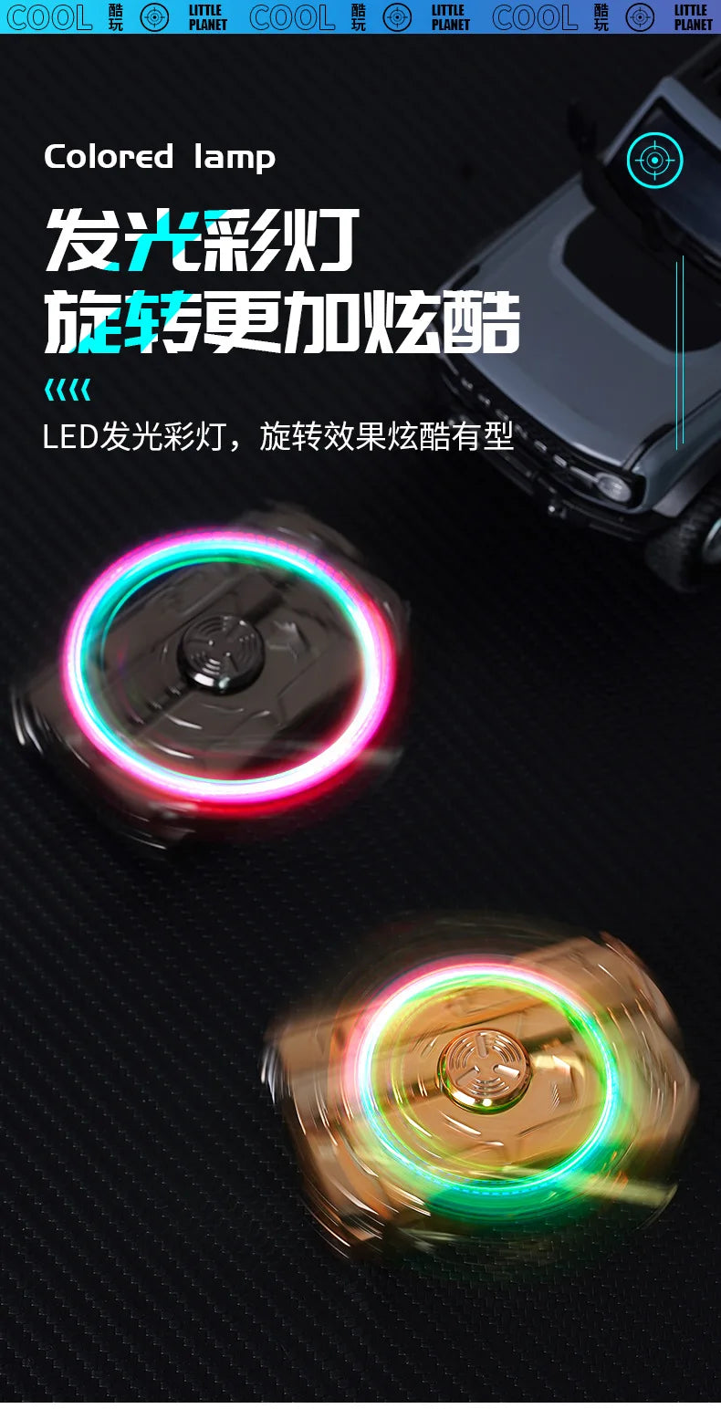New Cool Gyro Folding Pistol Gas Lighter Fingertip Windproof Gift for Boyfriend Creative and Fun Decompression