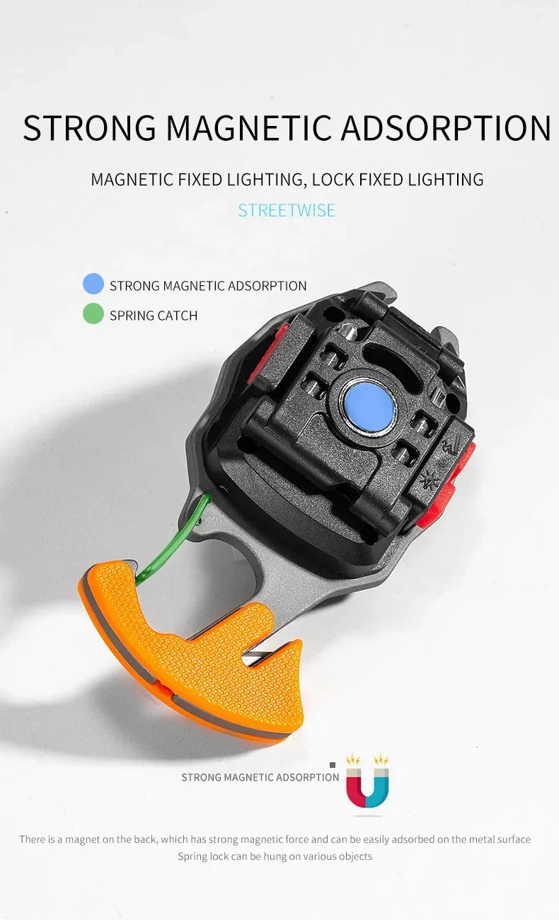 Outdoor Usb Rechargeable Flashlight Lighter COB Emergency Light Strong Light Flameless Windproof Lighters Men Camping Keychain