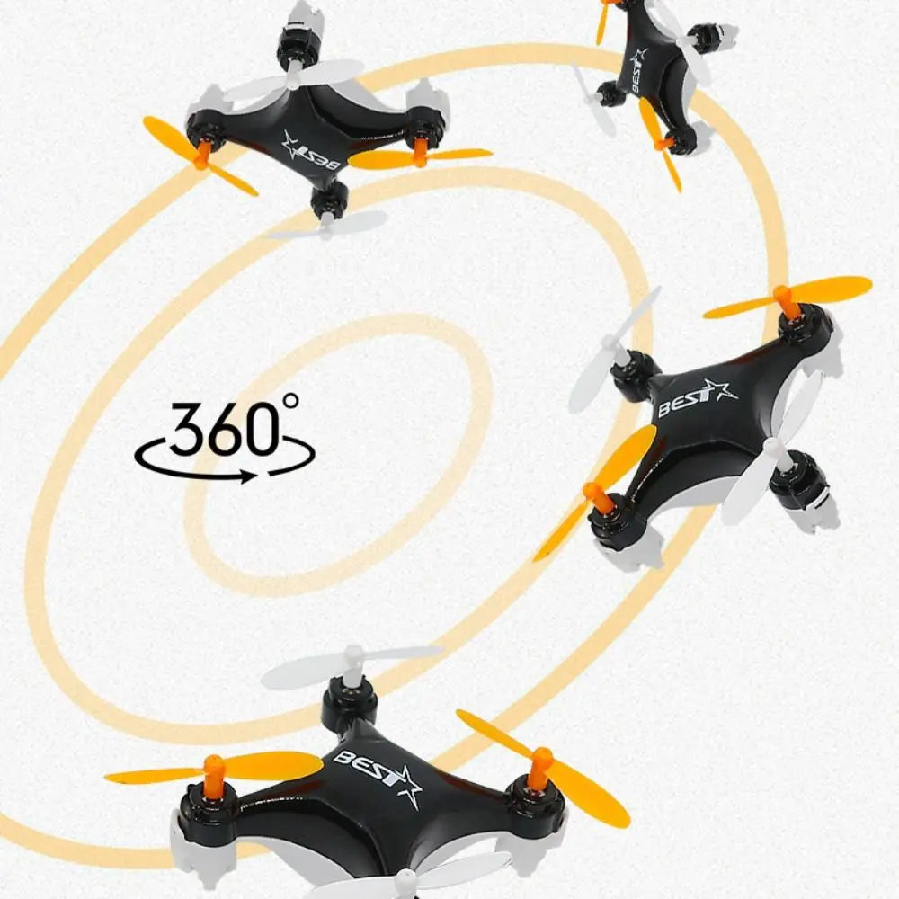 ABS Mini Remote Control Aircraft Flying with Light Rotation Remote Control Drone Rechargeable Durable