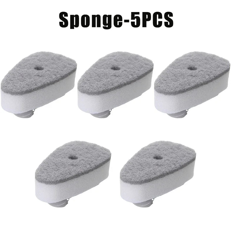 New Dishwand Set No-Scratch Soap Dishwashing Brush Scrubber Kitchen Cleaning Sponge Cleaning Brush for Pots Dishes Sink Comes